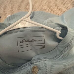 Eddie Bauer Sky Blue Knit Sweater 2XL